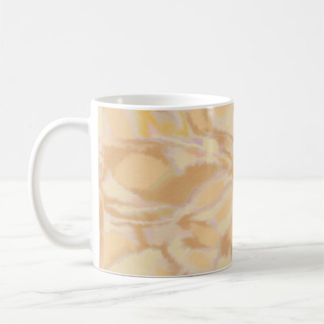 Taza De Café Naranja de dibujo manual elegante de acuarela únic