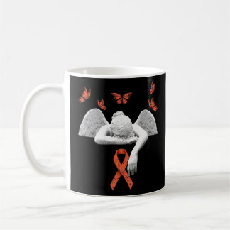 Taza De Café Naranja de esclerosis Sra. Awareness Ribbon