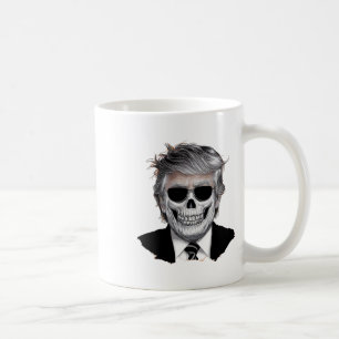 Taza De Café Naranja de Halloween Trump Fiesta norteamericano d