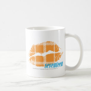 Taza De Café Naranja de la tela escocesa