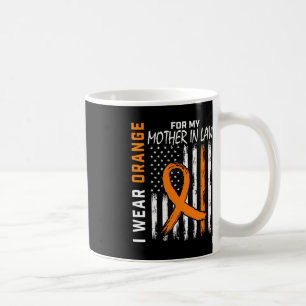 Taza De Café Naranja De Mi Madre En Derecho Leukemia Cáncer Awa