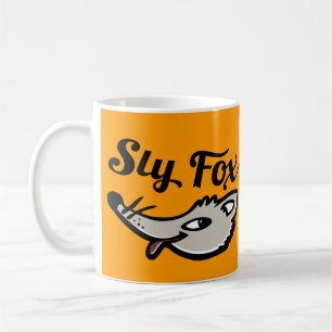 Taza De Café Naranja de mugre gráfica de Sly fox