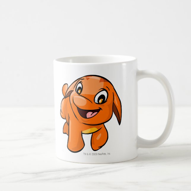 Taza De Café Naranja de Poogle (Derecha)