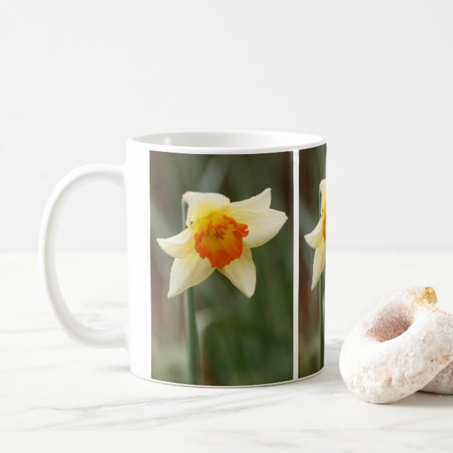 Taza De Café Naranja de primavera Daffodil Mug (Con donut)