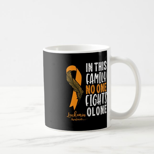 Taza De Café Naranja de sensibilización sobre la leucemia Super (Derecha)