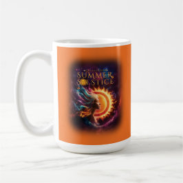 Taza De Café naranja del Festival de Solsticio de Verano de Gre