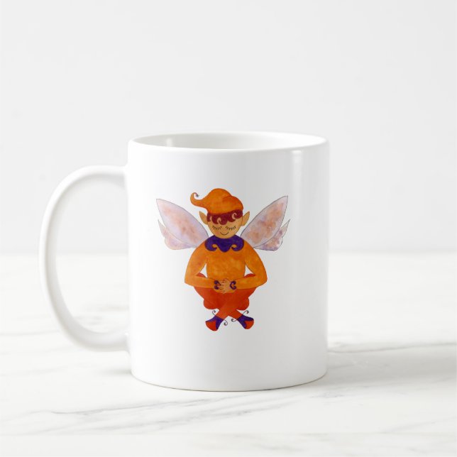 Taza De Café Naranja dulce Elf Mug (Izquierda)