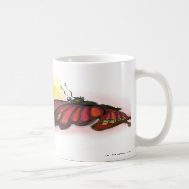 Taza De Café Naranja Faerie (Derecha)