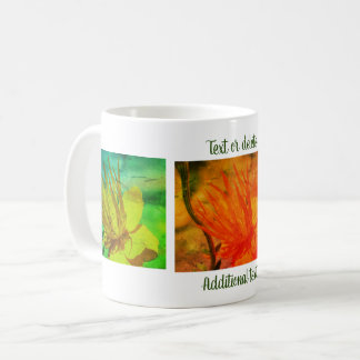 Taza De Café Naranja Fotografía de flores amarillas personaliza