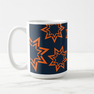 Taza De Café Naranja, fresco, moderno, juguetón estelar
