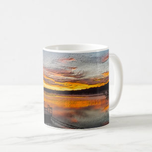 Taza De Café Naranja Glory Morning Coffee Mug