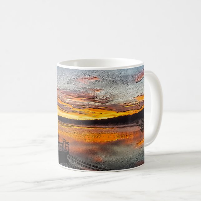 Taza De Café Naranja Glory Morning Coffee Mug (Anverso derecho)