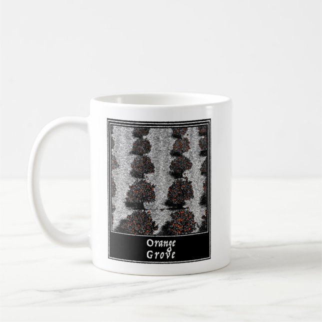 Taza De Café Naranja Grove (Izquierda)
