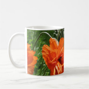 Taza De Café Naranja Harvest Moon Oriental Poppies