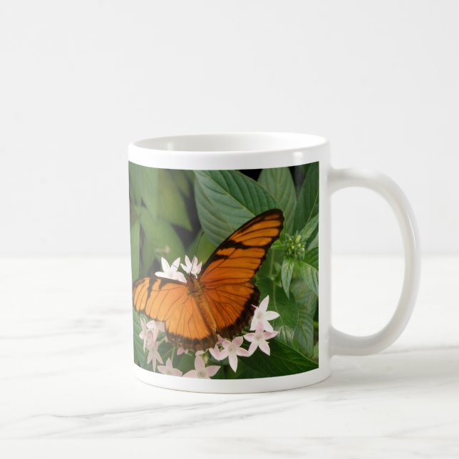 Taza De Café Naranja Julia Butterfly Mug (Derecha)