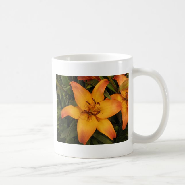 Taza De Café Naranja Lily (Derecha)