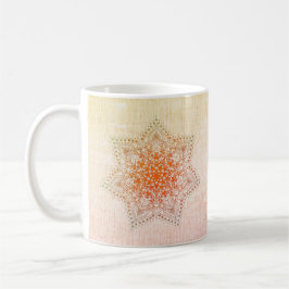 Taza De Café Naranja Mandala Coffee Mug