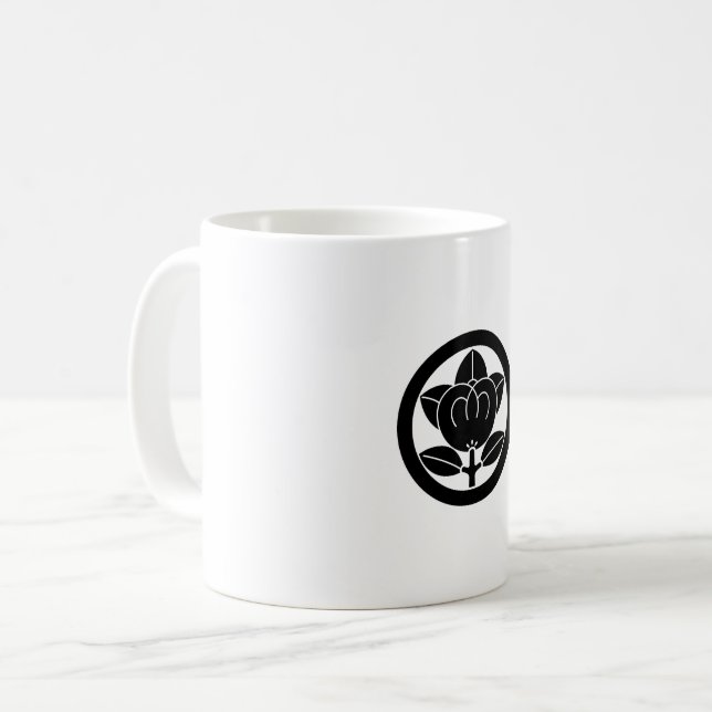 Taza De Café Naranja mandarín en un círculo (Anverso izquierdo)