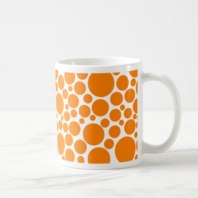 Taza De Café Naranja mocoso en blanco (Derecha)