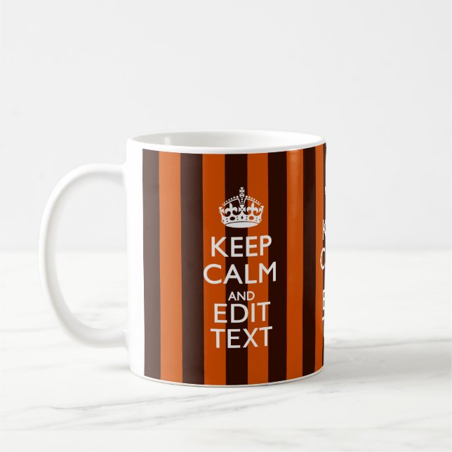 Taza De Café Naranja quemado personaliza este estilo de mantene (Izquierda)