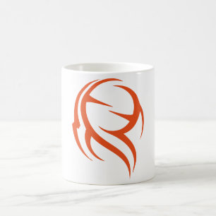 Taza De Café Naranja Resumen Vector Decorativo