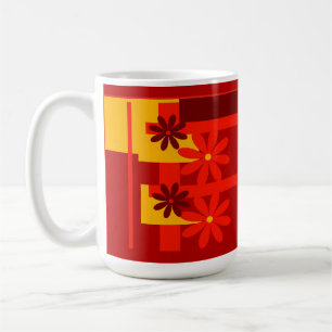 Taza De Café Naranja retro de los años 1970