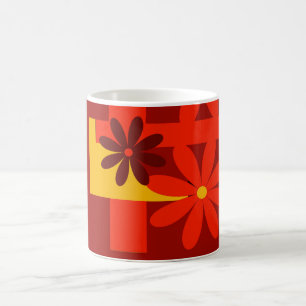 Taza De Café Naranja retro de los años 1970