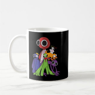 Taza De Café Naranja rojo azul de los amigos arcoiris verde