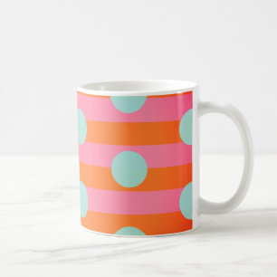 Taza De Café Naranja rosa Blue Ringer Combo Mug