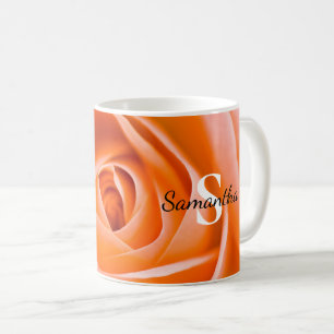 Taza De Café Naranja Rosa Mug