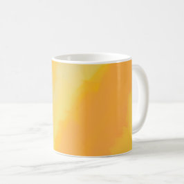 Taza De Café Naranja soleado cítrico acuarela