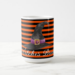 Taza De Café Naranja Stripe Witness Brew