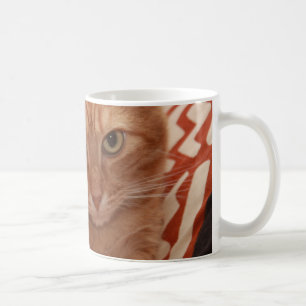 Taza De Café Naranja Tabby
