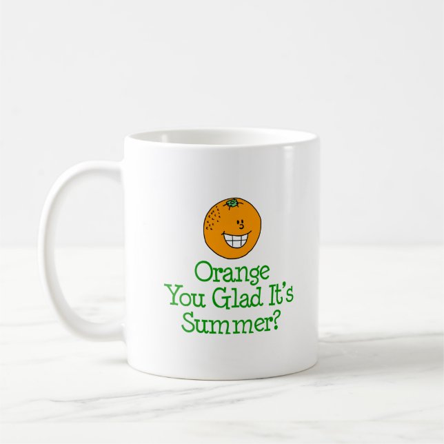 Taza De Café Naranja, te alegro de que sea verano. (Izquierda)
