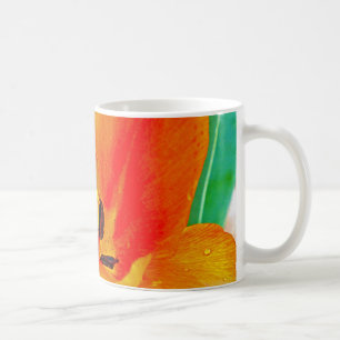 Taza De Café Naranja Tulip