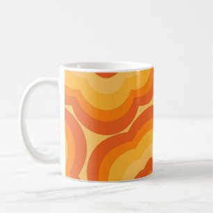 Taza De Café Naranja Y2K Wildflower Negrita Cocina de primavera