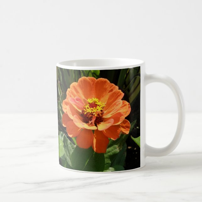 Taza De Café Naranja Zinnia Mug (Derecha)