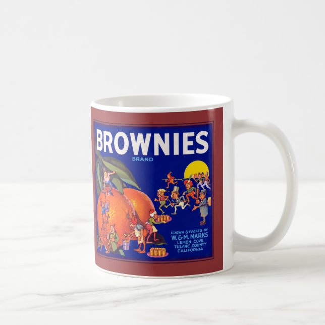 Taza De Café Naranjas de Brownies Brand California (Derecha)