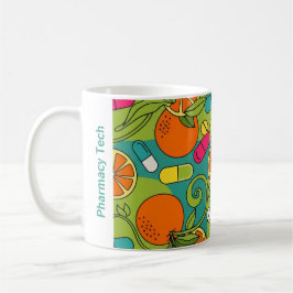Taza De Café Naranjas de farmacia personalizada Mug Retro