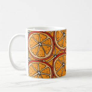 Taza De Café Naranjas de mano arrastrada: sin inconvenientes