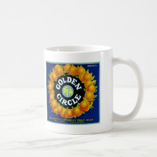 Taza De Café Naranjas del Círculo Dorado