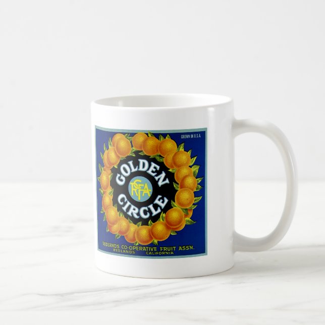 Taza De Café Naranjas del Círculo Dorado (Derecha)