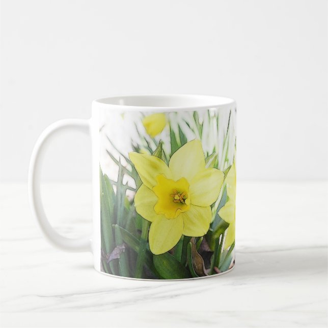 Taza De Café Narciso amarillo soleado (Izquierda)
