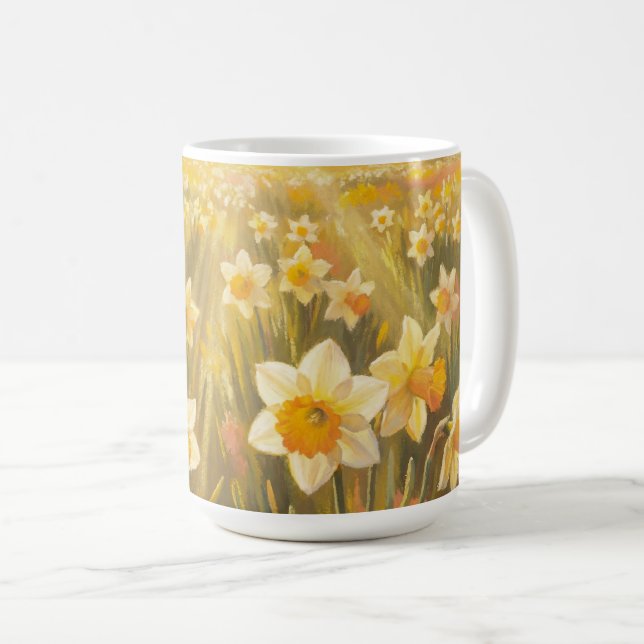 Taza De Café Narcisos Soleados (Anverso derecho)