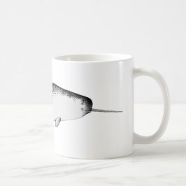 Taza De Café Narhwal Unicorn De La Ballena De Ilustracion Marít