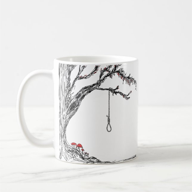Taza De Café nariz y hongos del hangman del ilustracion (Izquierda)