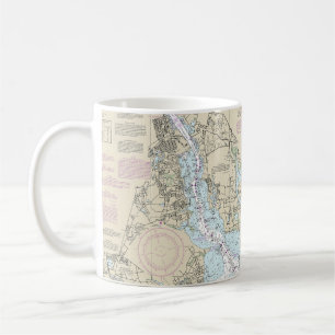 Taza De Café Narragansett Bay Nautical Chart 13221