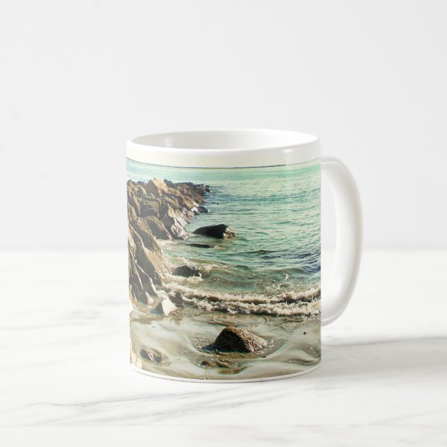 Taza De Café Narragansett Rhode Island Beach  (Anverso derecho)