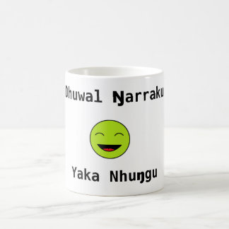Taza De Café Ŋarraku de Dhuwal, nhuŋgu del yaka
