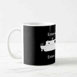 Taza De Café Narrowboat (Blanco)
